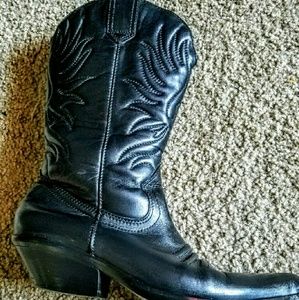 Vintage Americana Leather Cowboy Boots