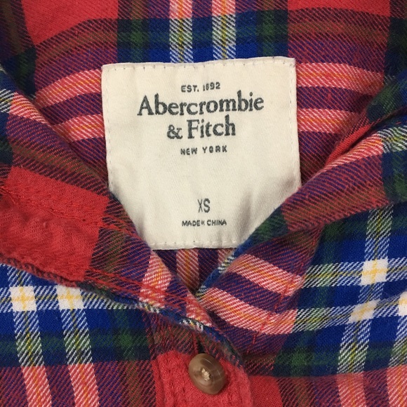🍁Closet Clear Out 🍁Abercrombie & Fitch Plaid - Picture 2 of 5