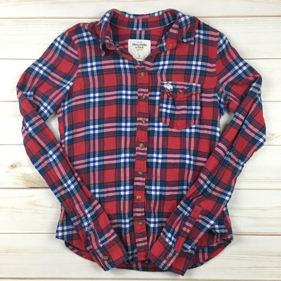 🍁Closet Clear Out 🍁Abercrombie & Fitch Plaid - Picture 3 of 5