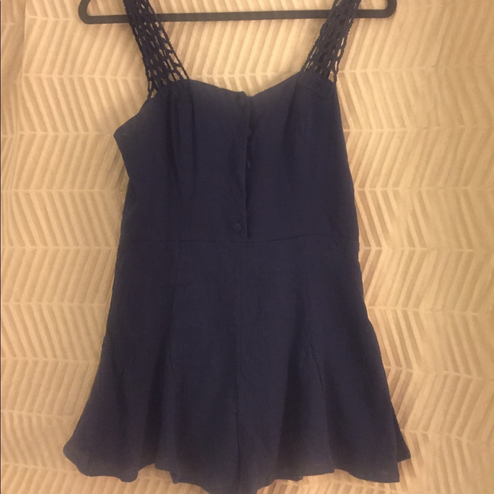 Navy Blue Romper
