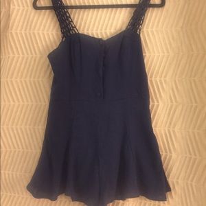 Navy Blue Romper
