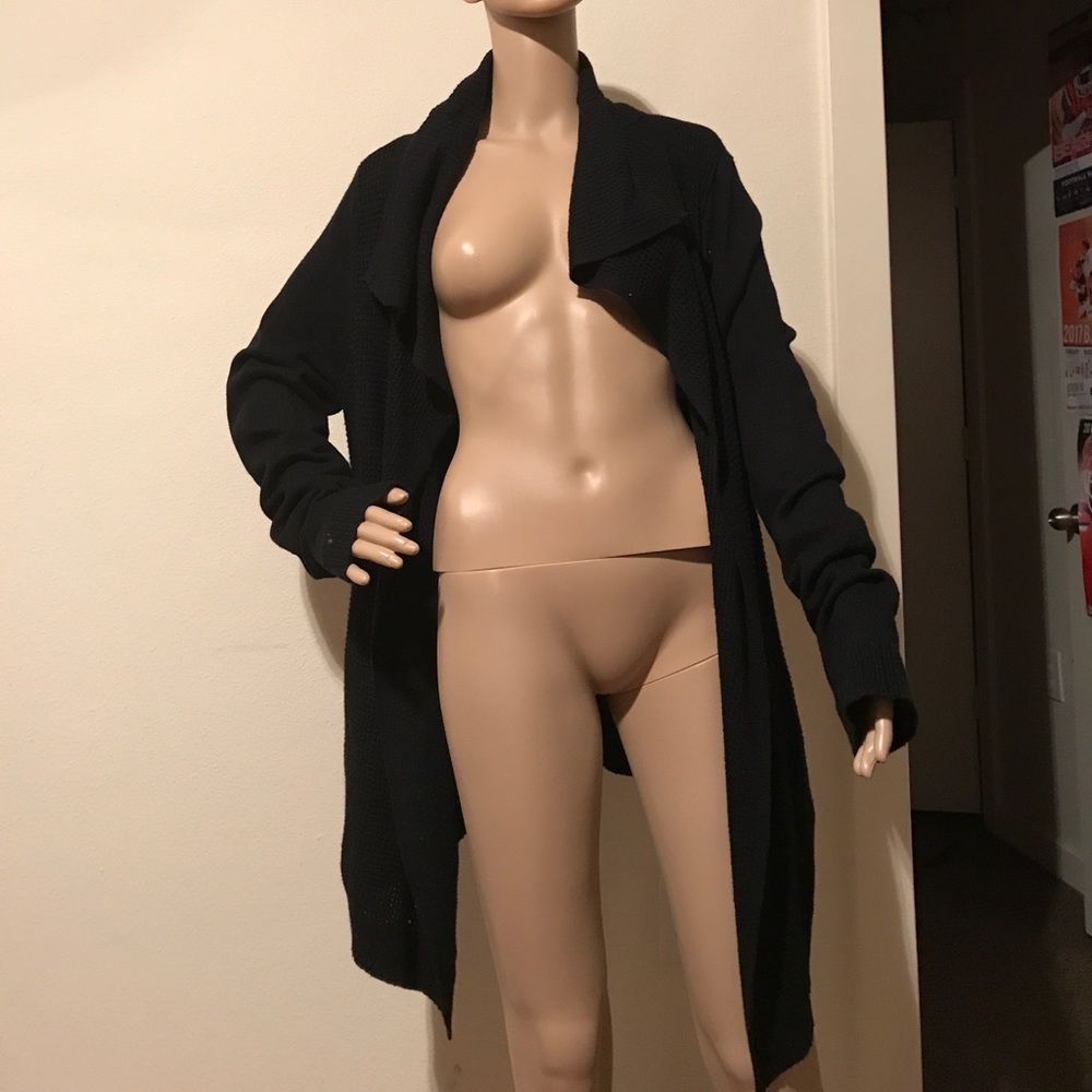 Black cardigan
