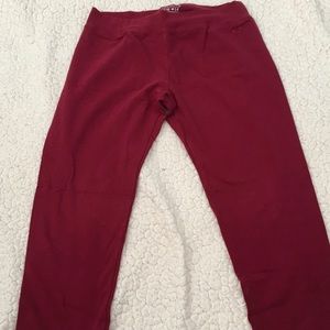 Justice Maroon Leggings