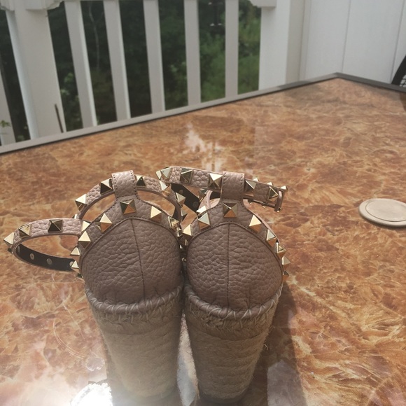 SOLD!!Valentino Rockstud Espadrille Wedges - Picture 2 of 3
