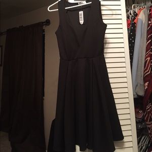 Black short dress with great curves!