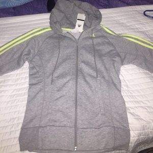 ADIDAS BRAND NEW NEON YELLOW STRIPED TRACK JACKET