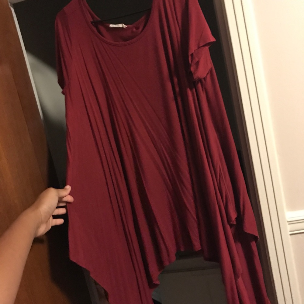 Maroon (Piko like) top