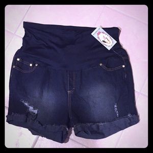 **FINAL SALE** NWT- Maternity Jean Shorts