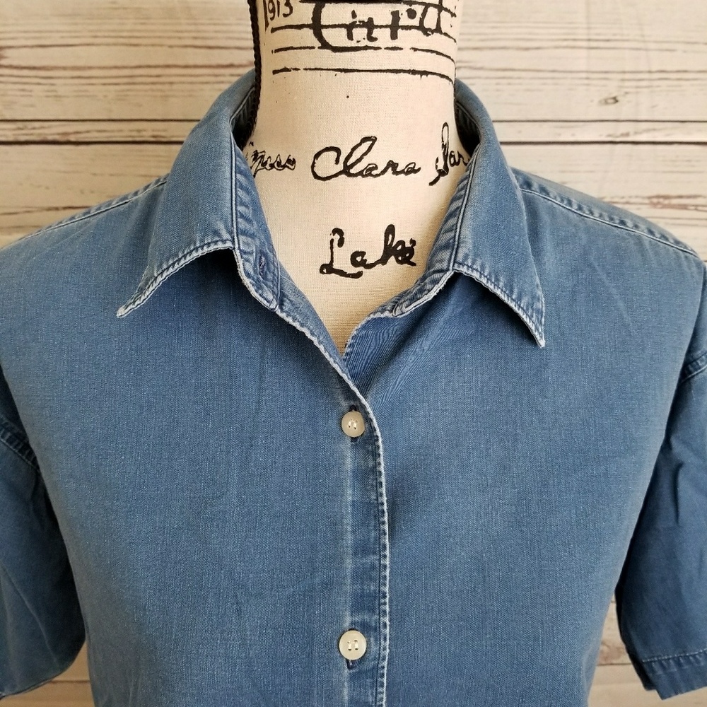 🎈Sale🎈JCrew denim short sleeve button up shirt