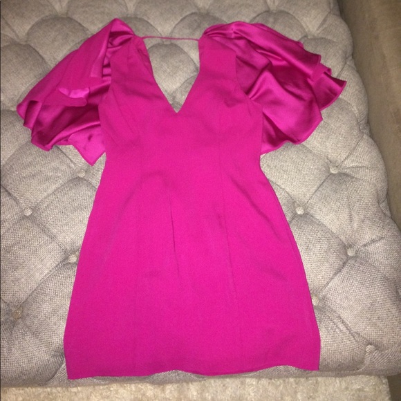 Intermix Dresses - Intermix fuchsia cape dress Intermix Dresses - Intermix fuchsia cape dress