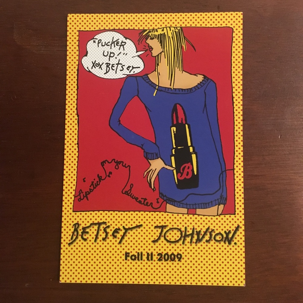 Betsey Johnson Pop Art Post Card