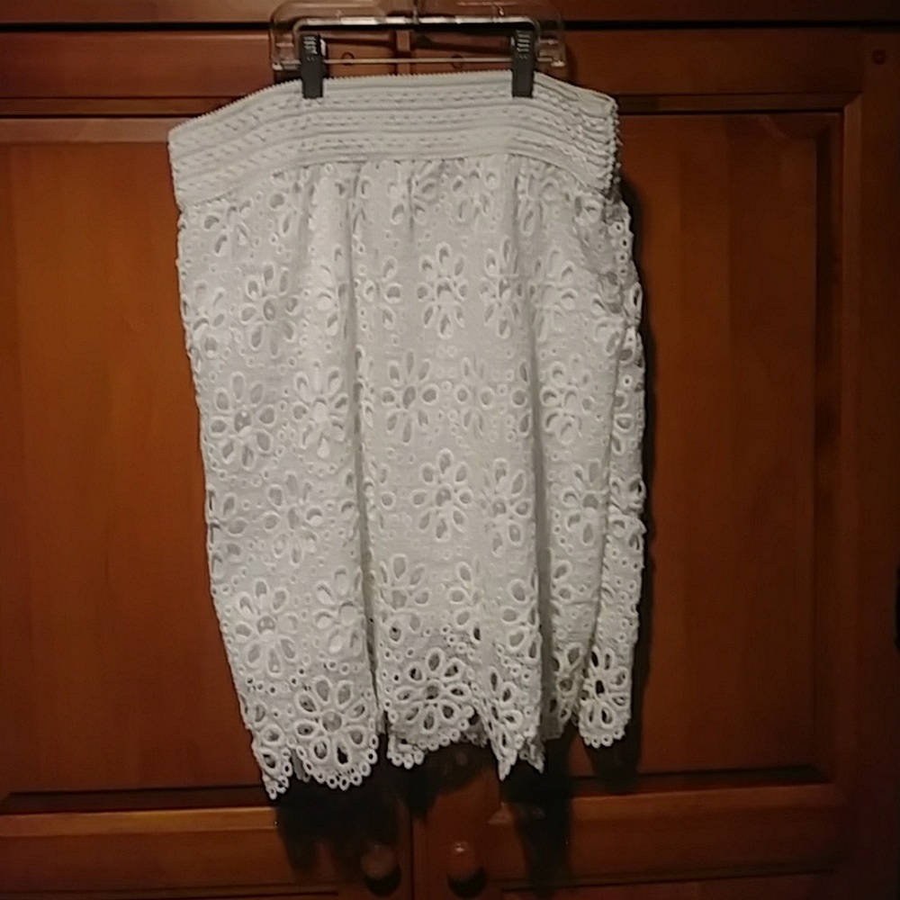 White skirt