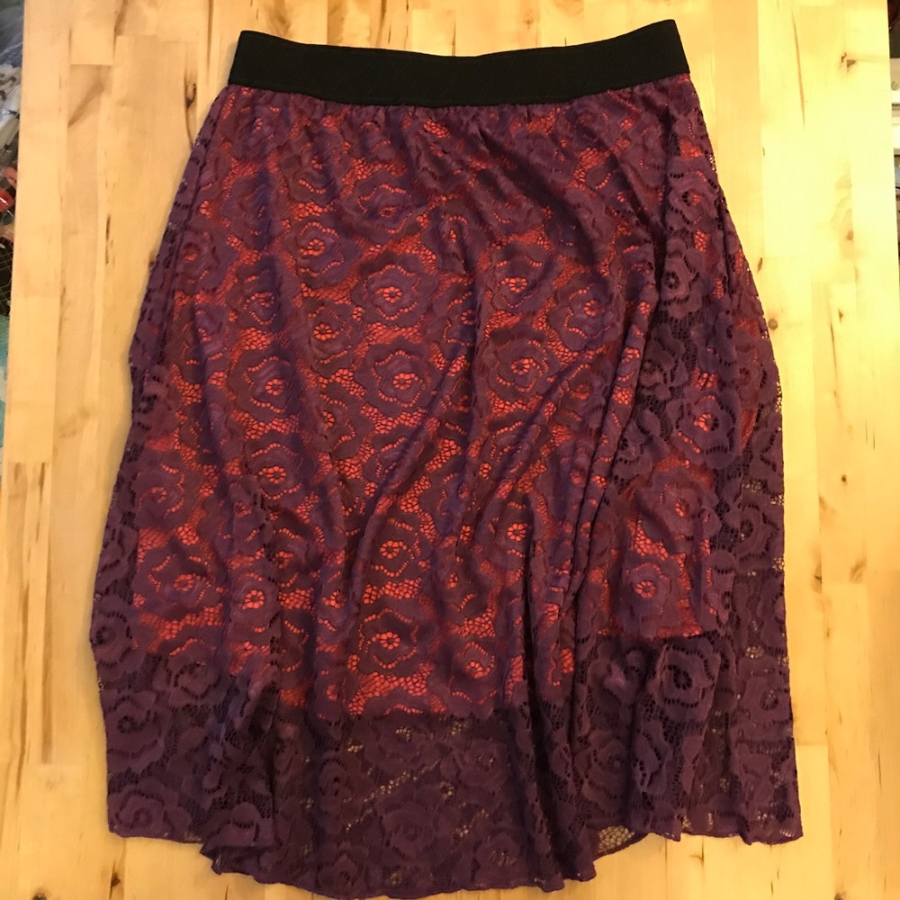 🦄NWT Purple Pink Floral Lace Lola Lularoe⭐️