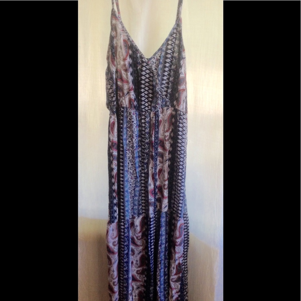 Boho tiered maxi dress.  NWOT