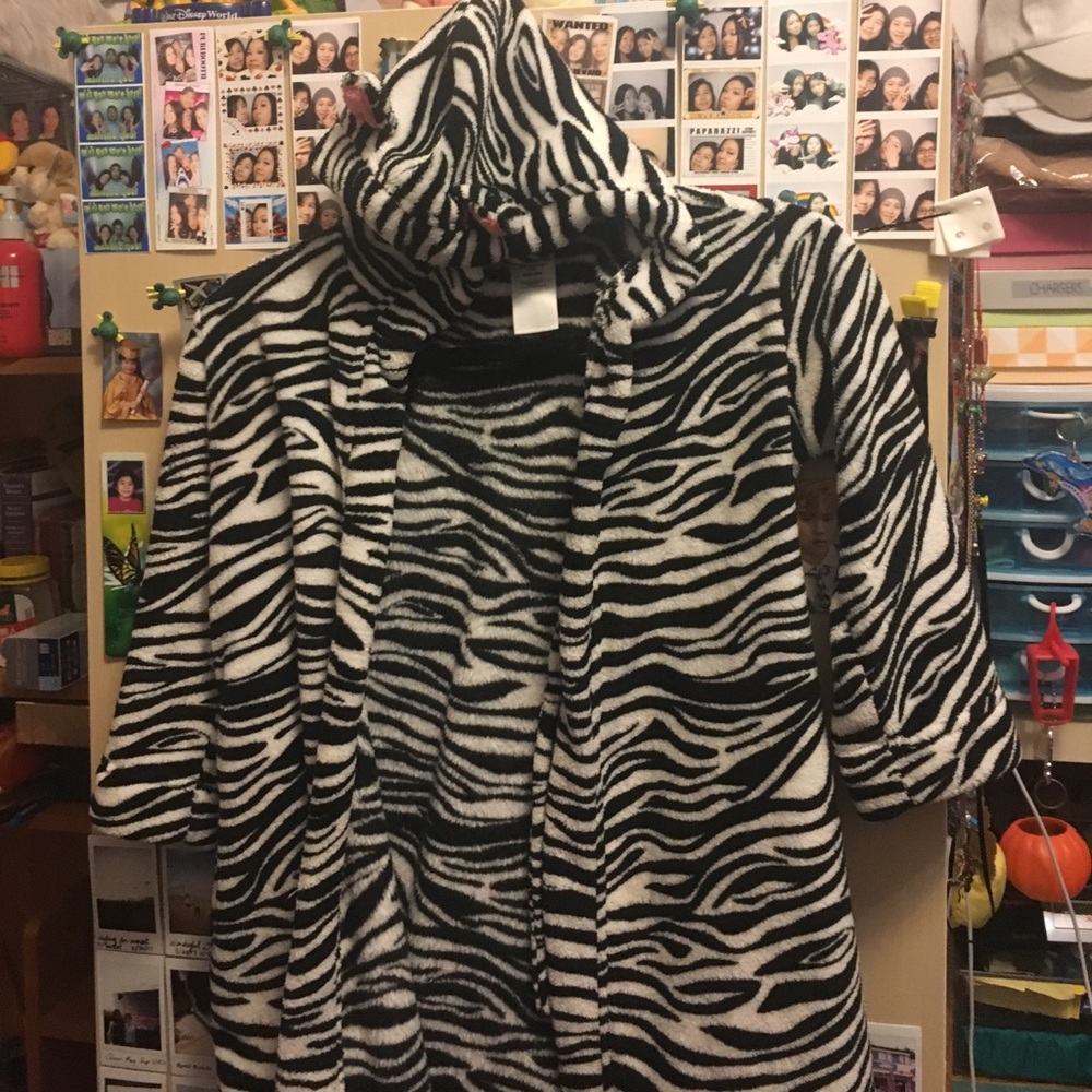 Kids Zebra Bath Robe