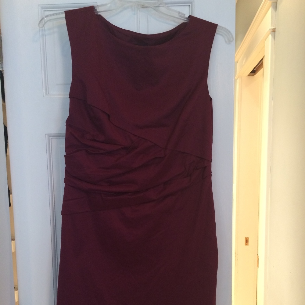 Burgundy Dress, Ann Taylor, Size 10