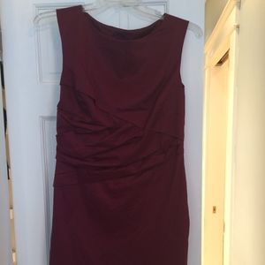 Burgundy Dress, Ann Taylor, Size 10