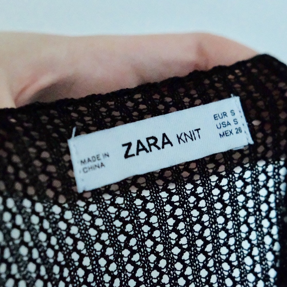 Zara see through top with oversized sleeves - Picture 3 of 4