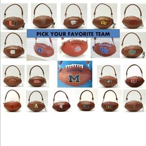 College Football Embroidered Handbag.Pick a team