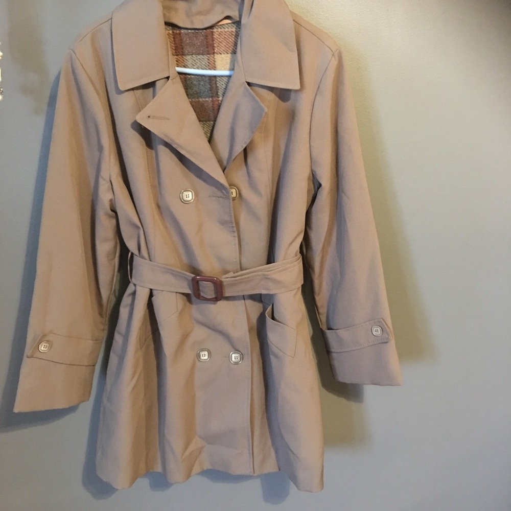 Beige Womens Trench Coat with Belt