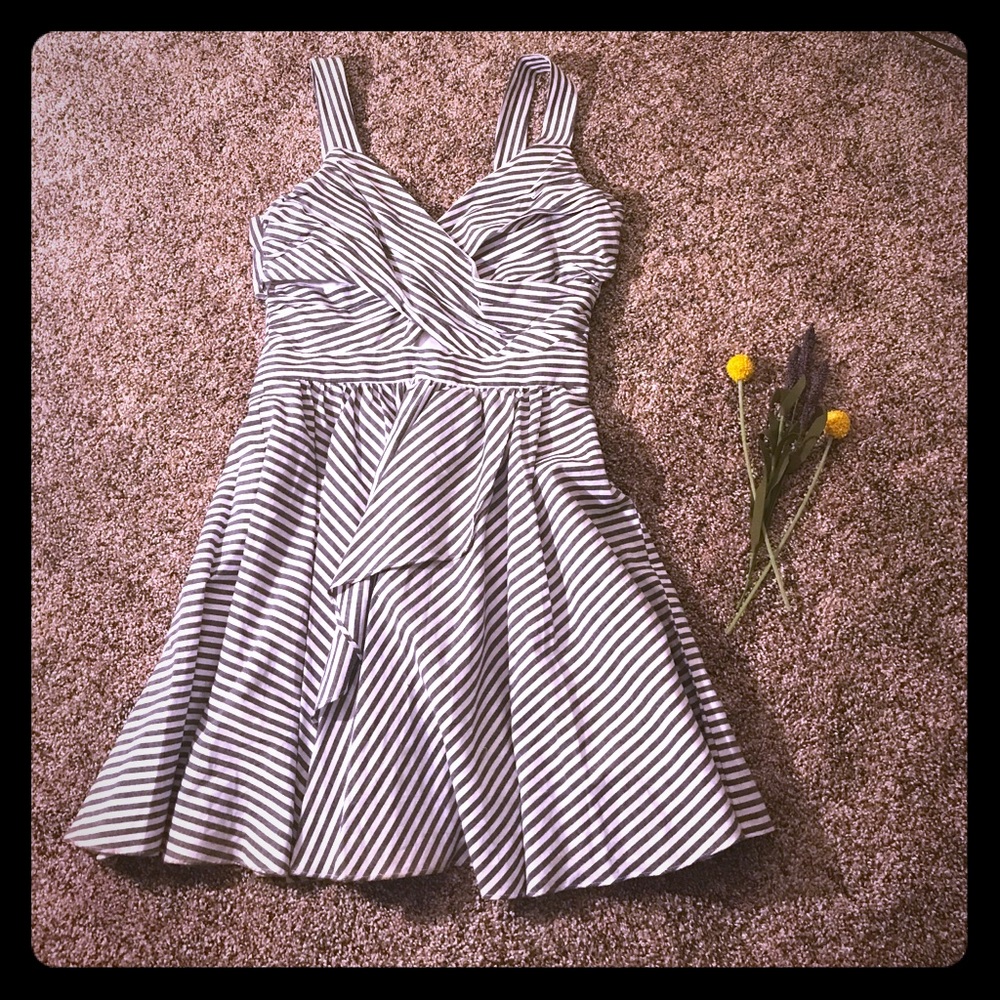 BCBG Backless striped dress.  NWT!