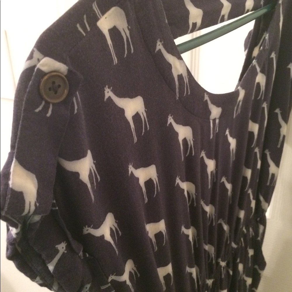 Giraffe print dress