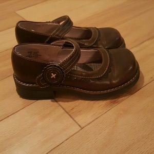 TKS brown leather dress shoes