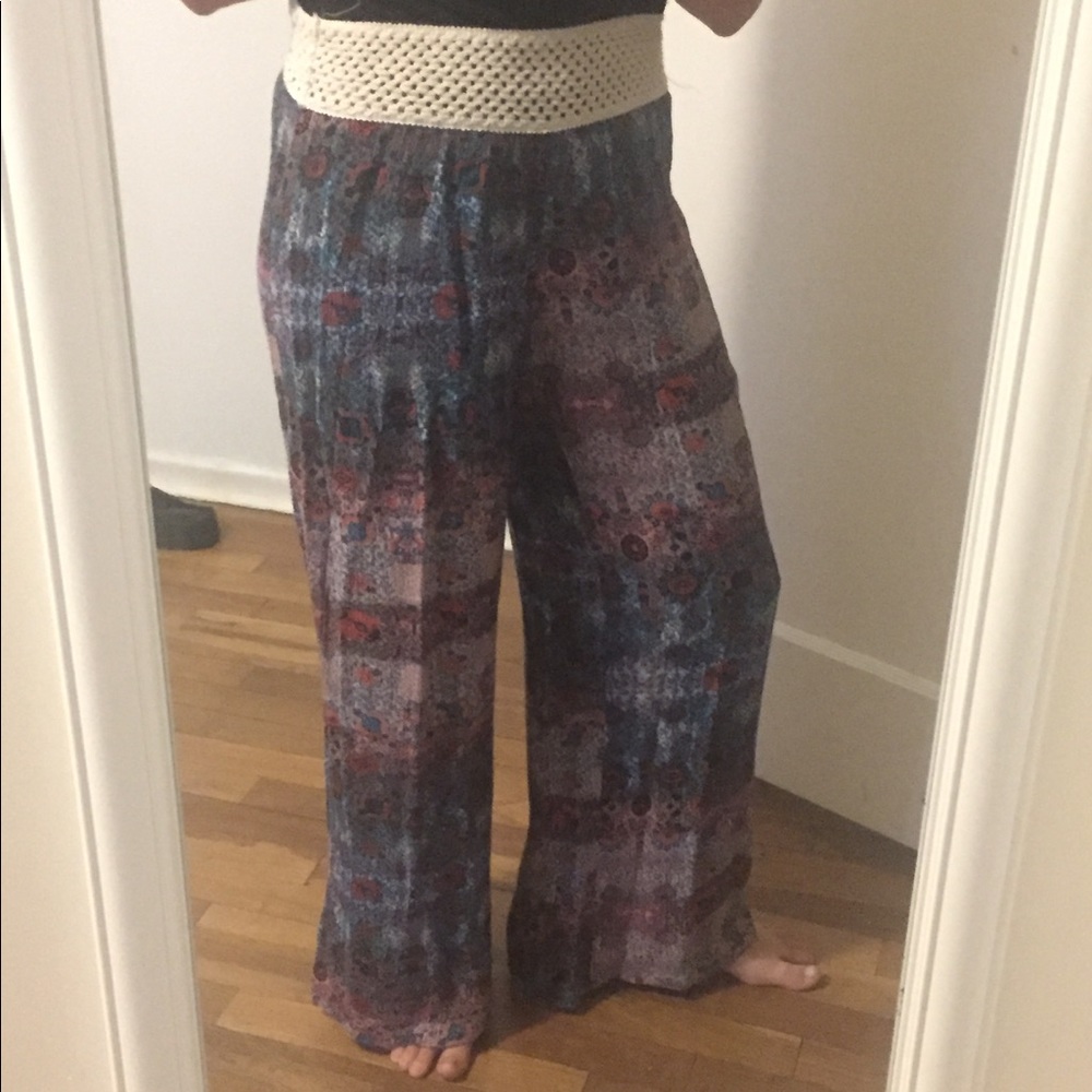 Earth tone palazzo pants