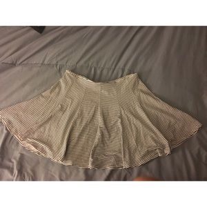 black and white striped skirt!