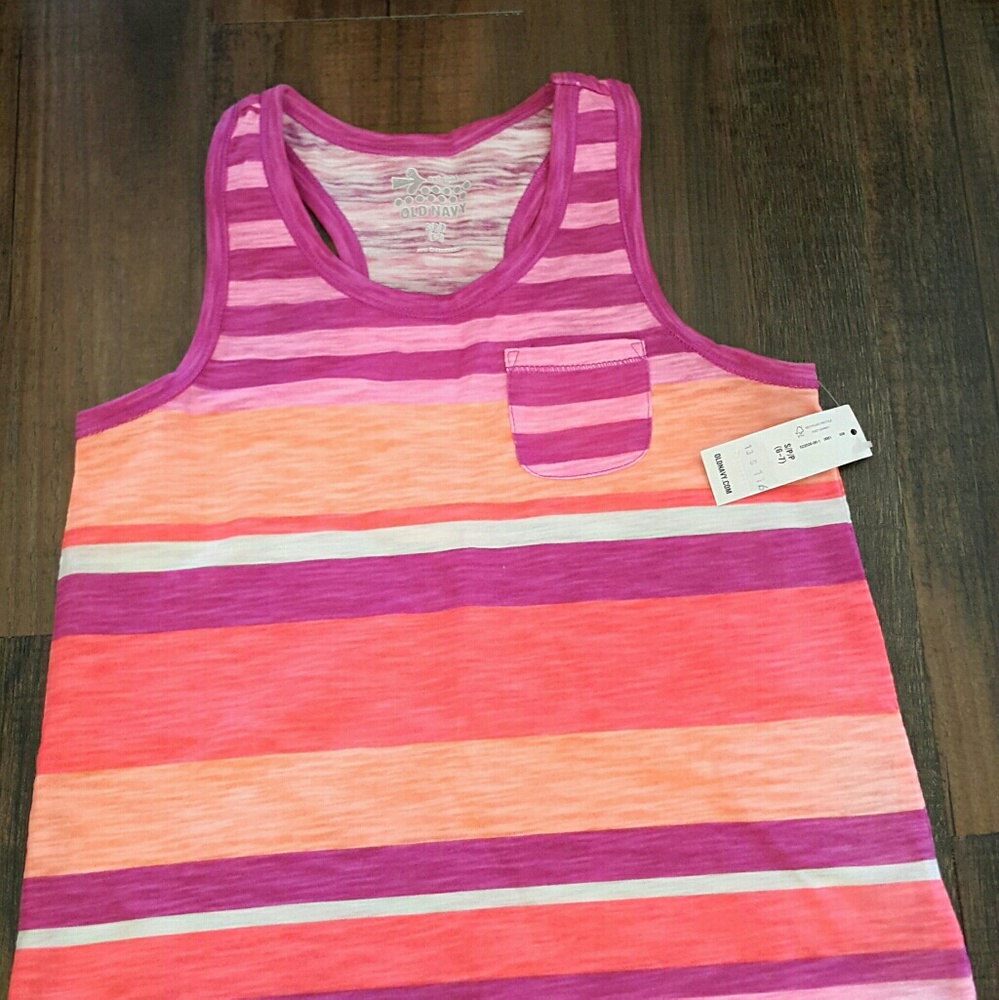 Girls Multi-Colored Racerback Tank