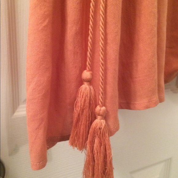 Rusted peach color crochet dress - Picture 3 of 4