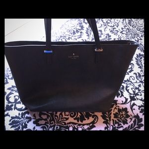 Kate Spade black large tote purse winter fall bag