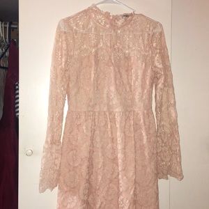 Light pink lace dress