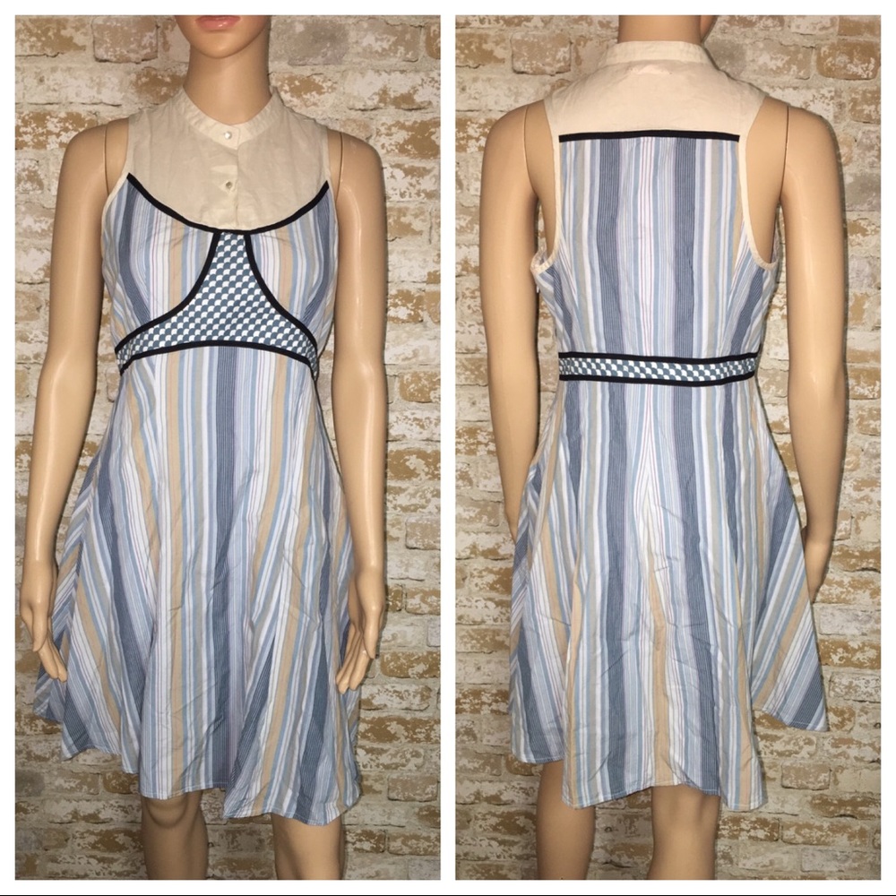 Free People Anthropologie Dress Size 6 Empire Blue