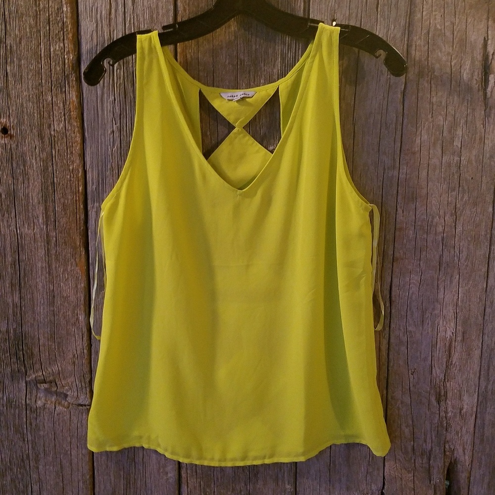 Neon green tank