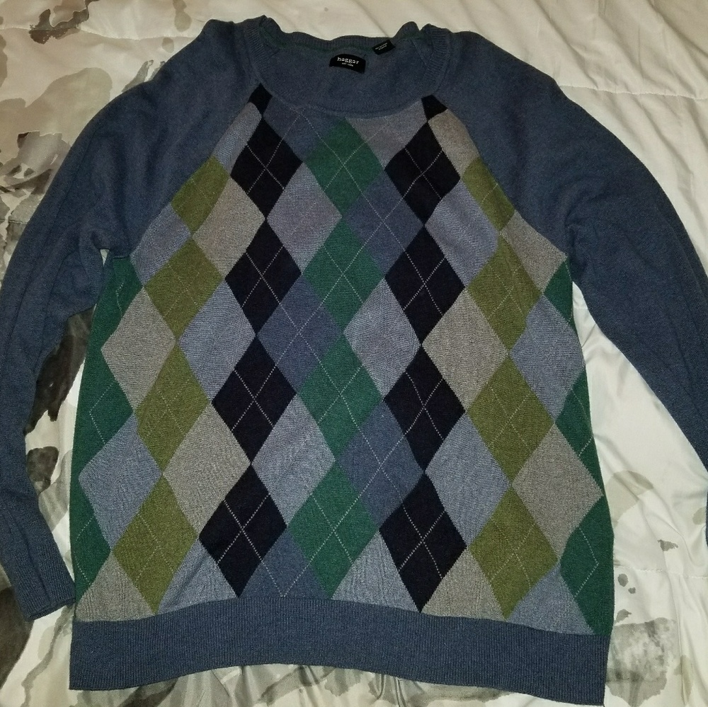 Haggar sweaters XXL/XXG Blue and Brown Used