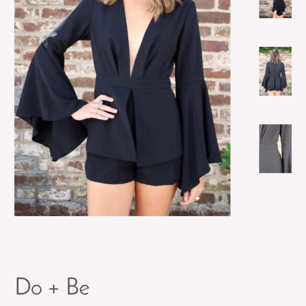ISO DO&BE DEEP V NECK ROMPER