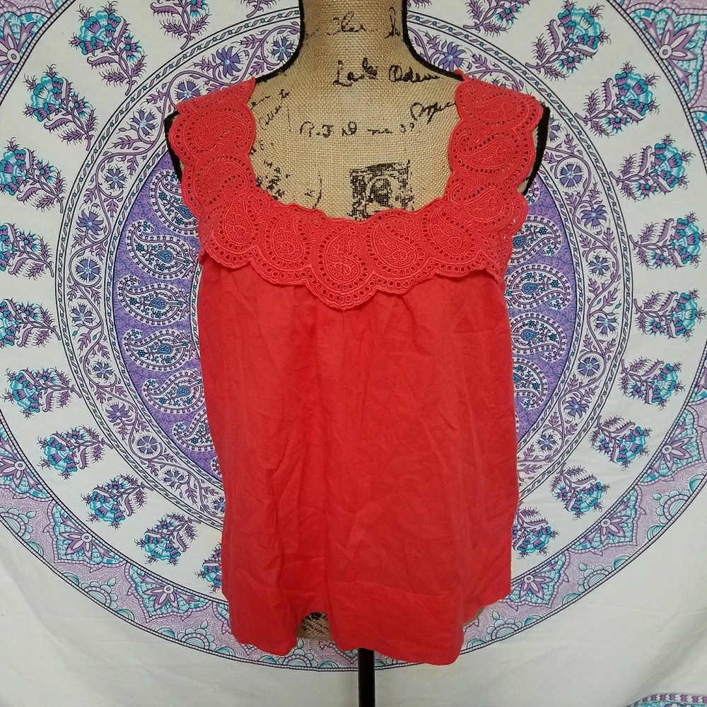 Women's J. Crew lace strap blouse