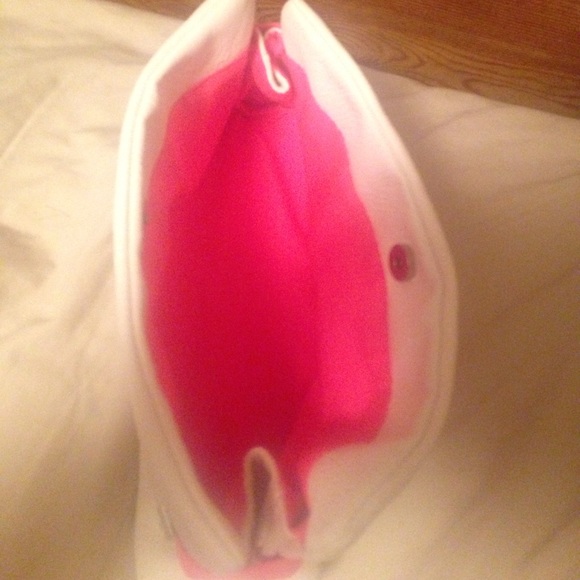 Victoria's Secret white and pink clutch/hand bag - Picture 3 of 4