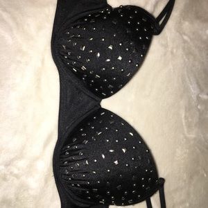 Studded Bikini Swim Top