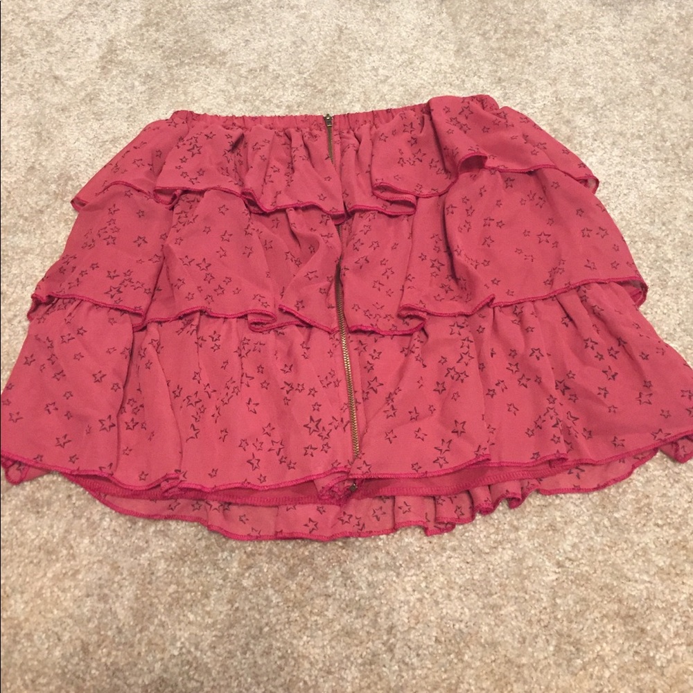 mossimo zipper layered miniskirt