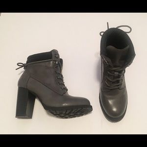 Combat Style Grey Bootie with 2 inch heal