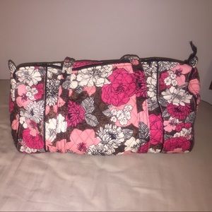 Vera Bradley small duffel in Mocha Rouge.