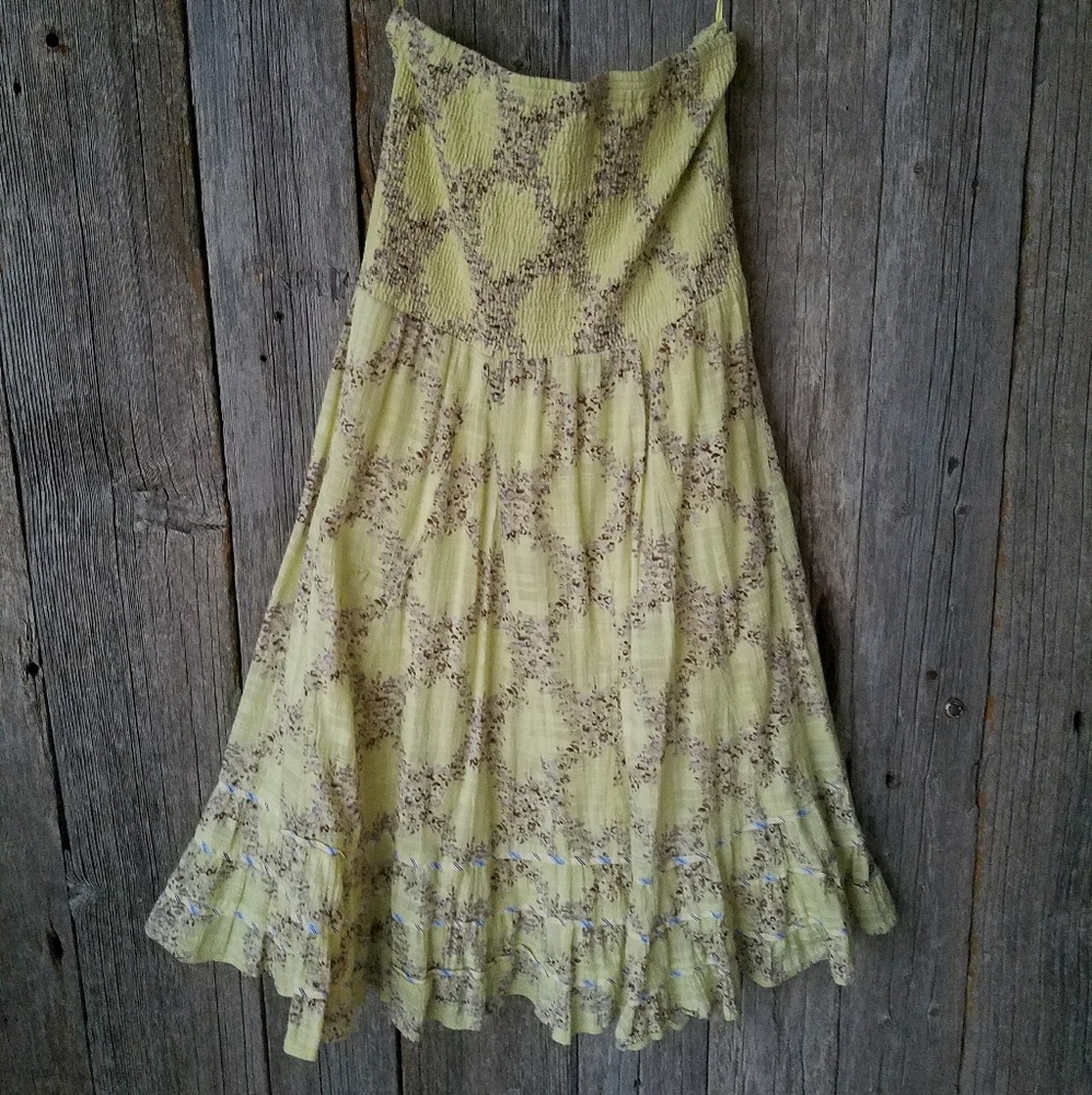 Free people strapless dress