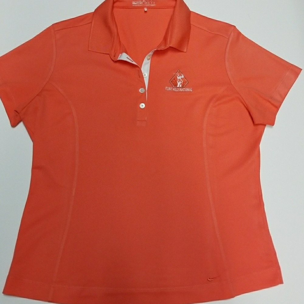 Nike Polo Shirt Dry Fit Orange