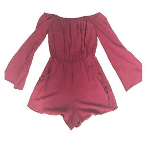 Off the shoulder romper!