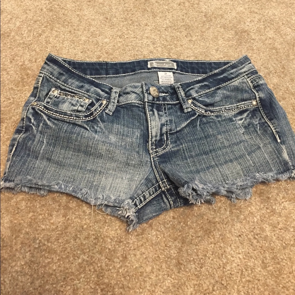 embellished cutoff shorts