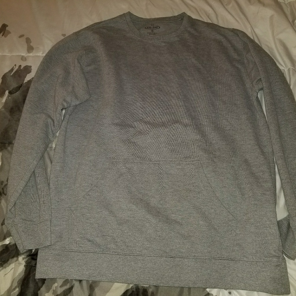 Zig Zag sweatshirt 3XL Big and Tall  gray used