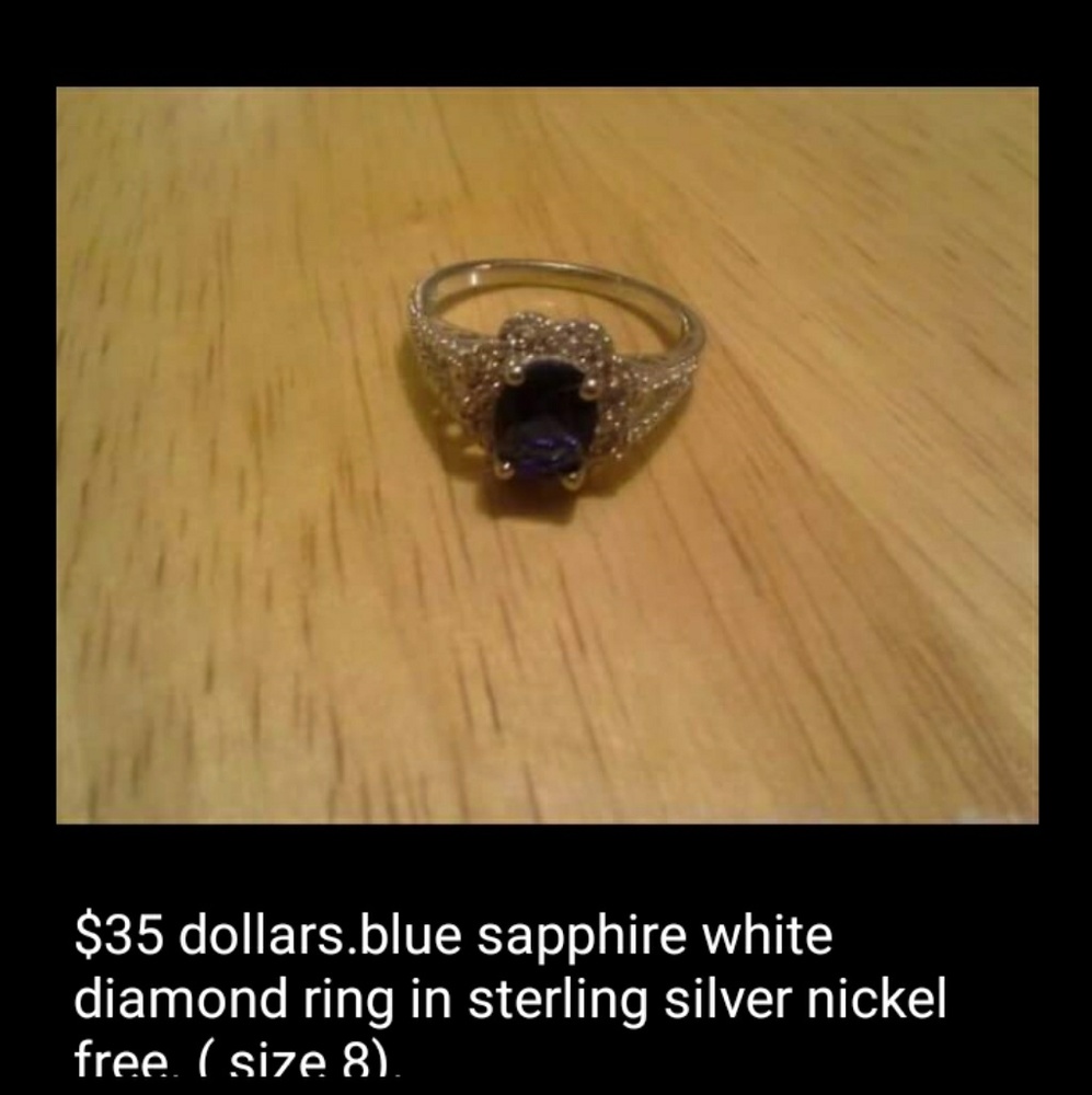 Brand new beautiful blue ring