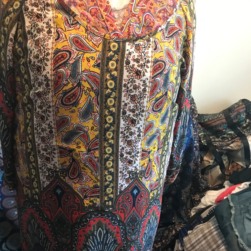 Multi colored BoHo dress